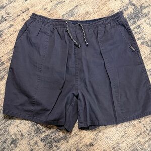 White Sierra Navy Blue Drawstring Shorts